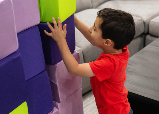 The Power of Low-Stimulation Play (and Why Covered Foam Cubes Fit Perfectly)